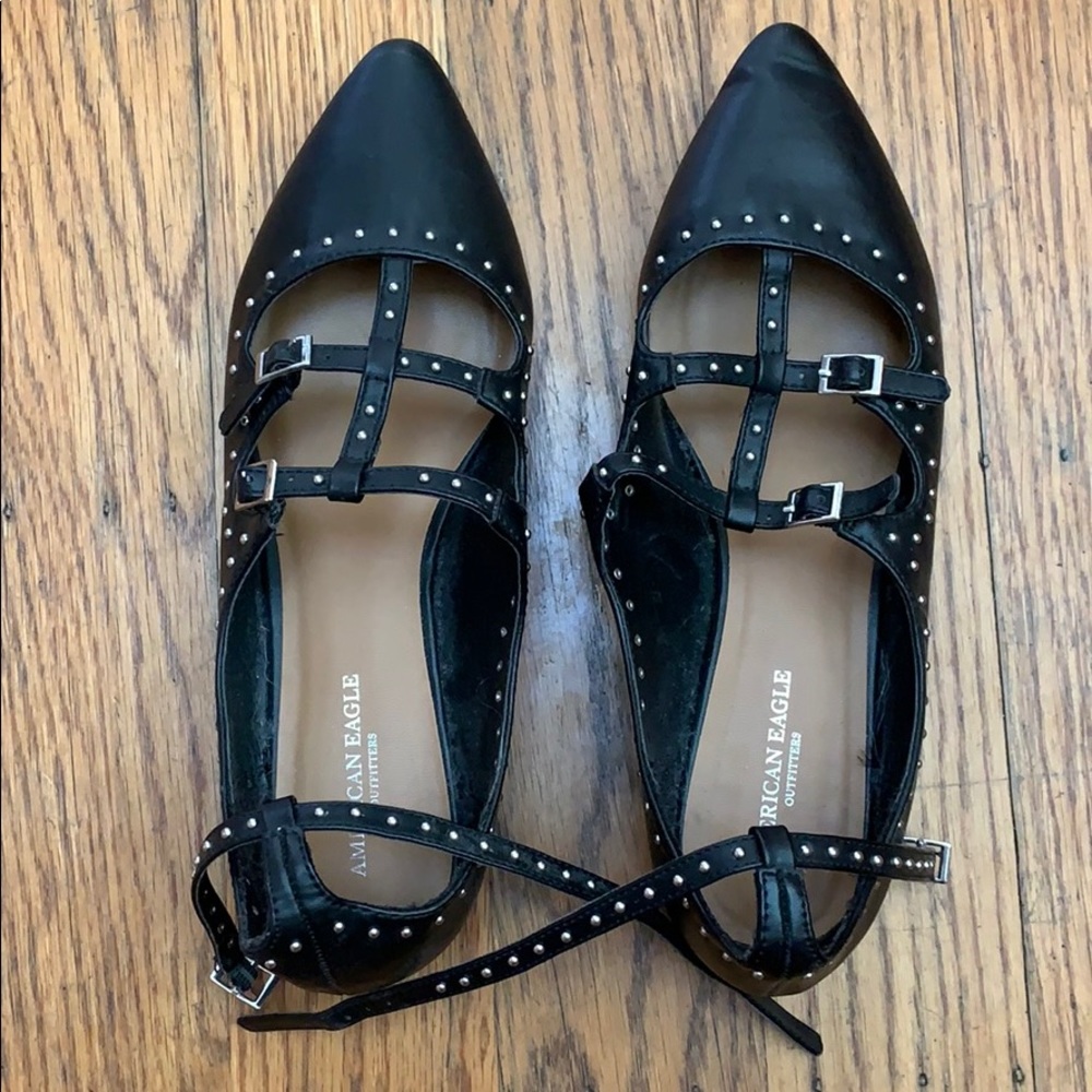 American Eagle leather flats